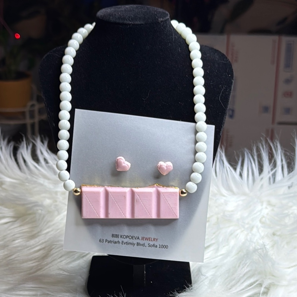 Bibi Kopoeva Choker and Earrings Set from Bulgaria